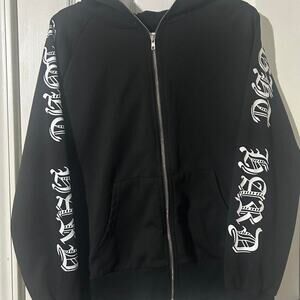 Shein icon black zip up